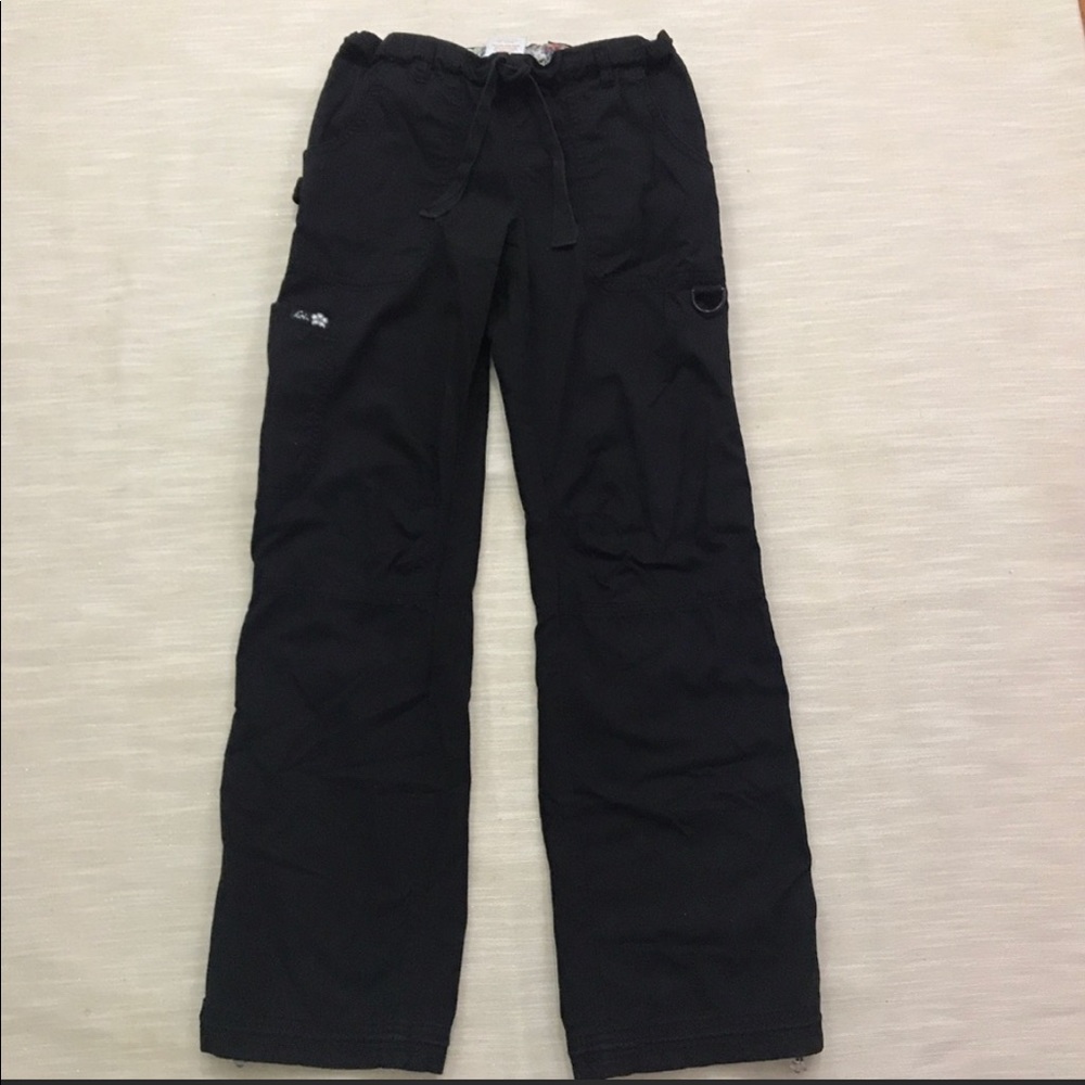 Koi Lindsey Black Cargo Scrub Pants